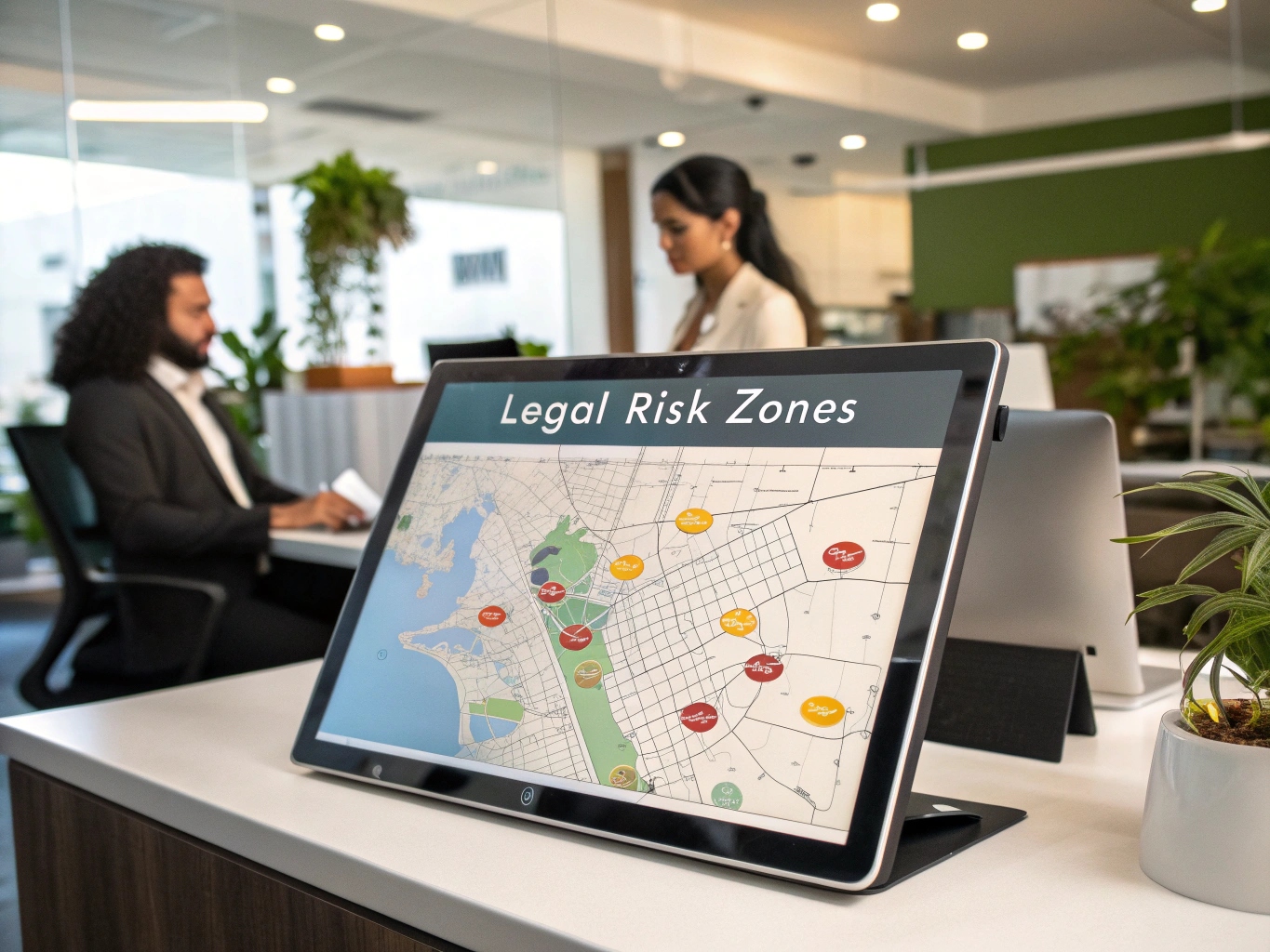 Mapa visual de riesgos legales inmobiliarios